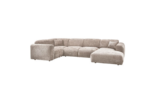 Canapé d'angle gauche Chenille Naturel CLOUD [fsc]